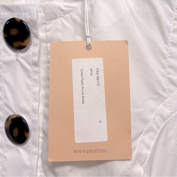 NWT Pearl by Lela Rose Cotton Poplin A-Line Dress - Picture 5 of 6